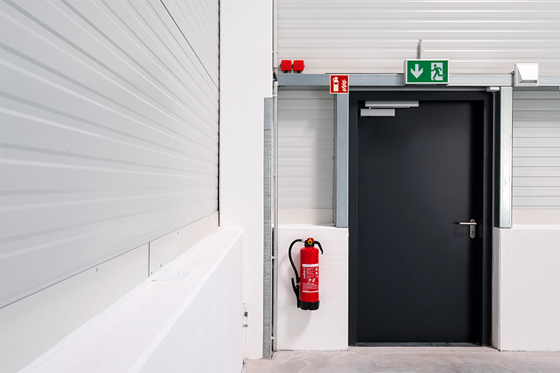 Kann Leben retten: Eine Brandschutztür.