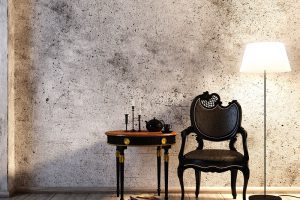 Seien Sie kreativ und verleihen Sie ihrem Wohnzimmer eine beondere Note: Zum Beispiel mit alten Möbeln oder Stücken um Vintage-Look.