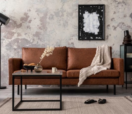 Wohnzimmer im Industrial Style